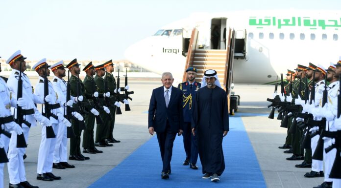 Iraqi President Abdul Latif Jamal Rashid Arrives in the UAE for Official Visit