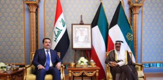 PM Mohammed Shia Al-Sudani Receives Kuwaiti Envoy Mohammed Abdullah Abu Al-Hassan