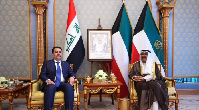 PM Mohammed Shia Al-Sudani Receives Kuwaiti Envoy Mohammed Abdullah Abu Al-Hassan