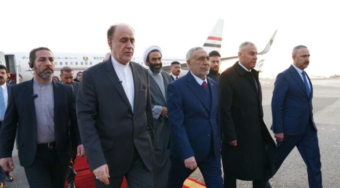 Iraqi Parliament Speaker Mahmoud al-Mashhadani Arrives in Tehran