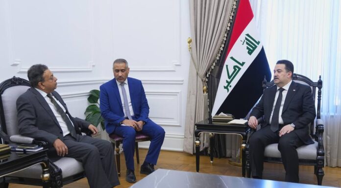 Al-Sudani Discusses Strengthening Economic Cooperation with New Indian Ambassador