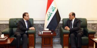 Nouri al-Maliki Discusses Reconstruction of Southern Lebanon with Lebanese Ambassador