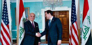 Iraqi FM Fuad Hussein Meets U.S. Secretary of State Marco Rubio to Deepen Bilateral Ties