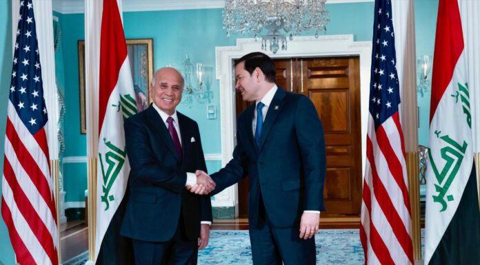 Iraqi FM Fuad Hussein Meets U.S. Secretary of State Marco Rubio to Deepen Bilateral Ties