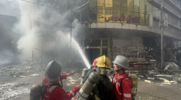 Civil Defense Fire Response Saves Karbala Hotel