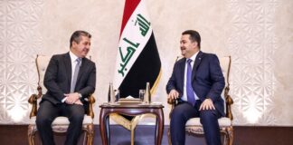 KRG PM Congratulates Al-Sudani on Re-election as Al-Furatain Movement Secretary General