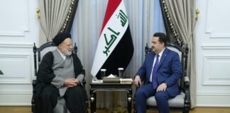 Al-Sudani Emphasizes Unity and Support in Meeting with Syrian Religious Leader