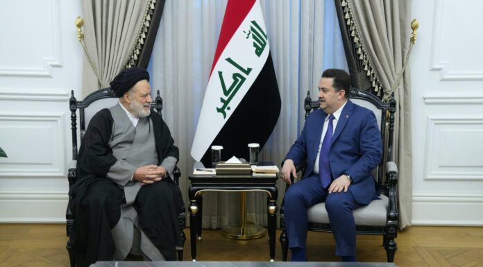 Al-Sudani Emphasizes Unity and Support in Meeting with Syrian Religious Leader