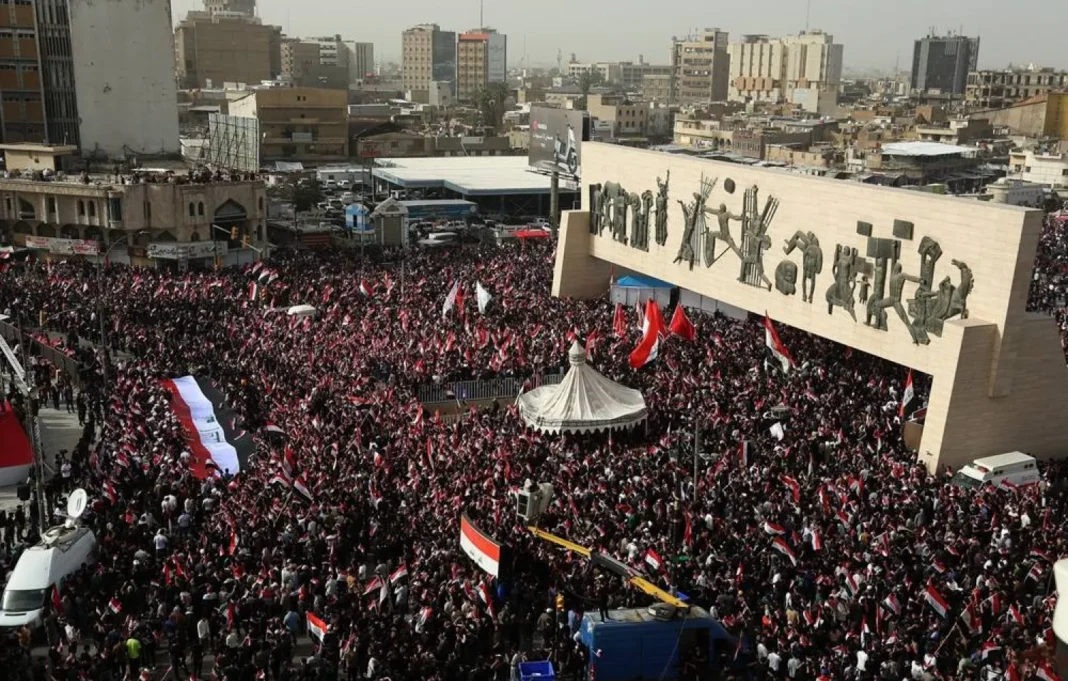 Sadr Supporters Rally in Baghdad Against U.S.-Israel War