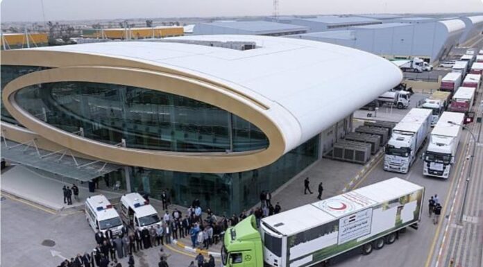 690 Tons of Aid Head to Iran in Karbala Relief Mission