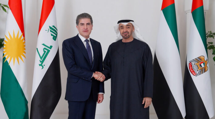 President Nechirvan Barzani Holds Talks with UAE President in Abu Dhabi