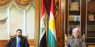 Ali al-Zaidi Meets Masoud Barzani, Nechirvan Barzani, and Masrour Barzani in Erbil Over Government Formation Talks