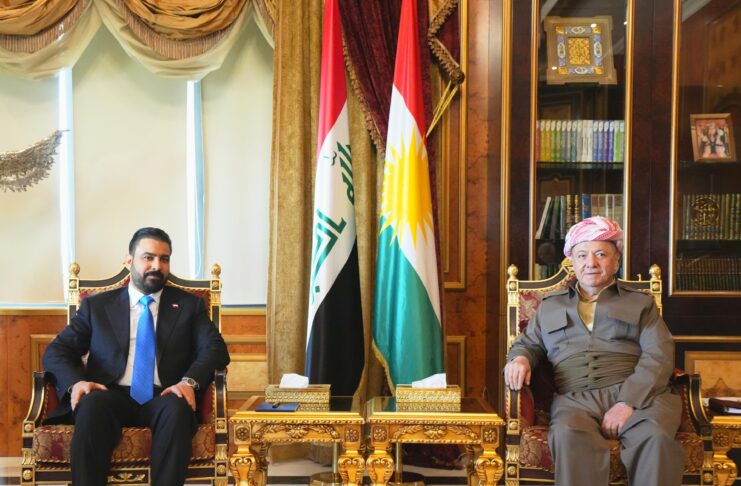Ali al-Zaidi Meets Masoud Barzani, Nechirvan Barzani, and Masrour Barzani in Erbil Over Government Formation Talks