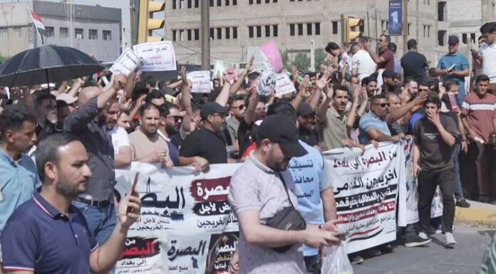 Iraqi Graduates Protest Across Provinces Demanding Jobs and Economic Reform