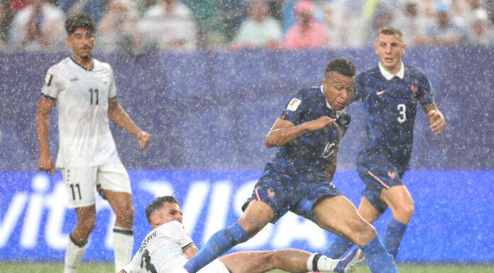 France Beat Iraq 3-0 after a Two-Hour World Cup Storm Delay