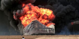 Massive Blaze Strikes Industrial District in Sulaimani